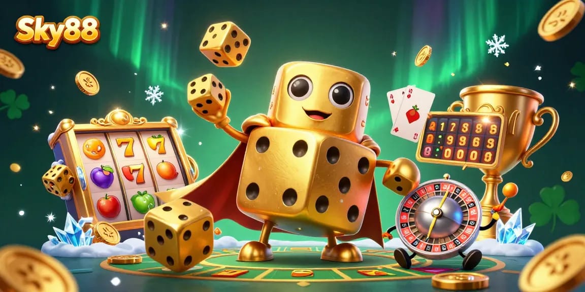 Win big at Sky88 with captivating online casino games and dynamic golden dice designs!