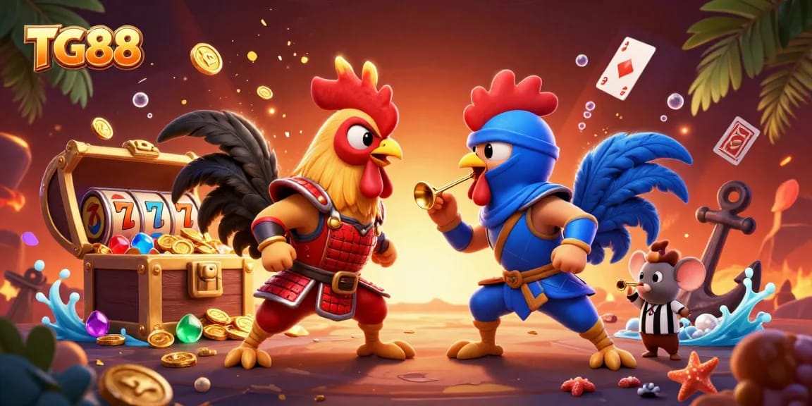 Experience thrilling gameplay with TG88's vibrant and dynamic casino imagery, showcasing energetic gaming action.