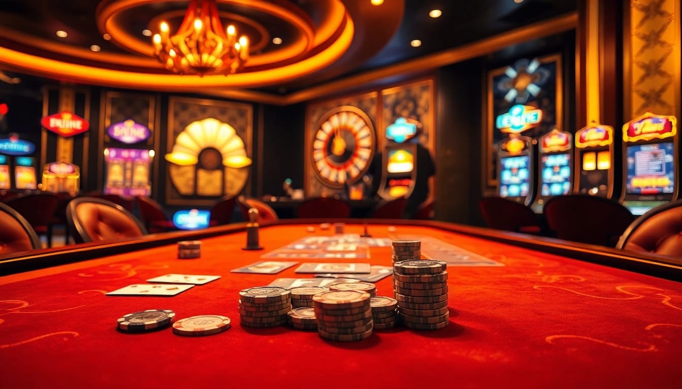 Experience the thrill of gaming at F168 with a vibrant casino scene.