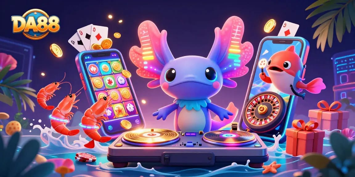 Experience exciting gameplay with DA88 as lively characters engage in vibrant casino fun.