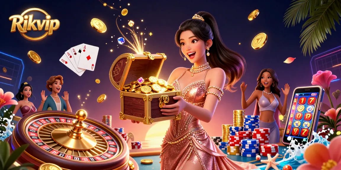 Experience gaming wonders at Rikvip with festive treasures and exciting casino elements.