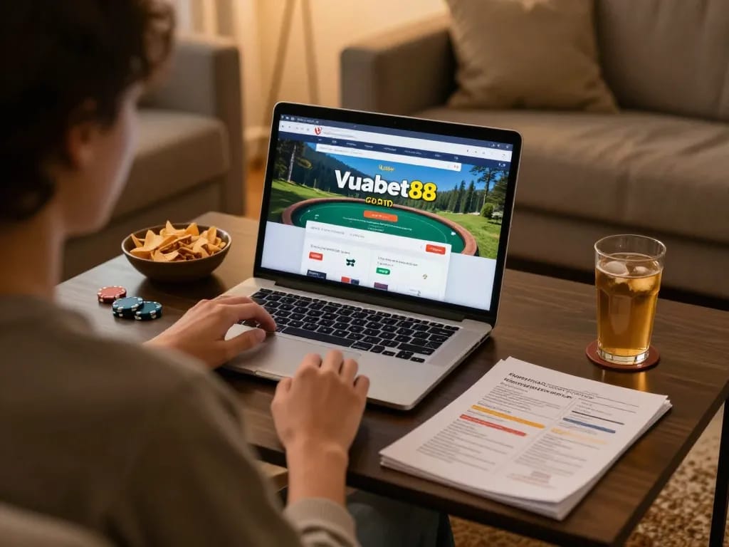 Engage with Vuabet88 com while enjoying online poker in a cozy home setting