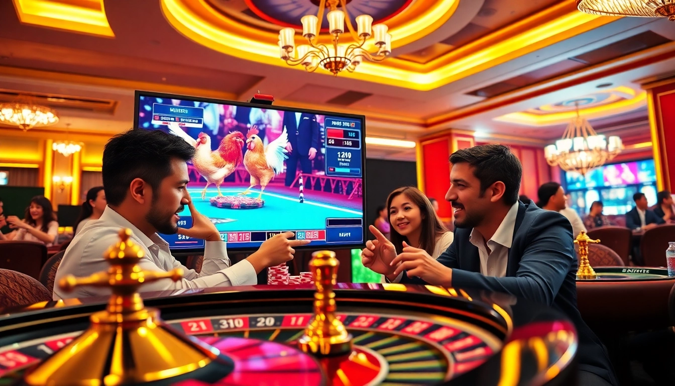 Experience the thrill of đá gà trực tiếp thomo in a luxurious online gambling environment.