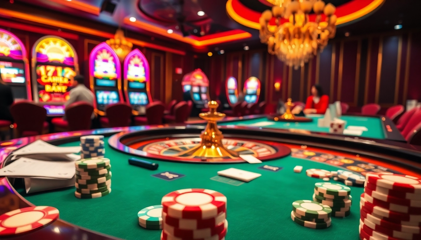 Experience the thrill of casino excitement with CM88 as players engage at a vibrant roulette table.