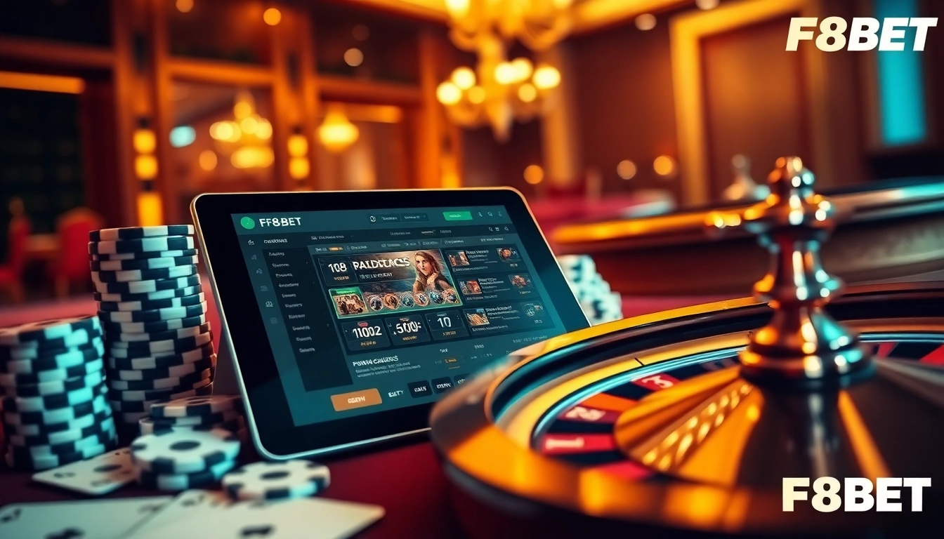 Players engaging in thrilling online betting on F8BET with casino elements.