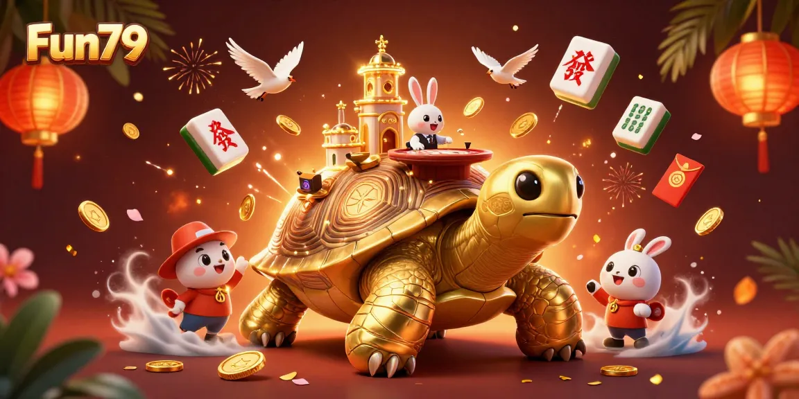 Fun79 invites players to experience thrilling golden opportunities in an elaborate casino scene