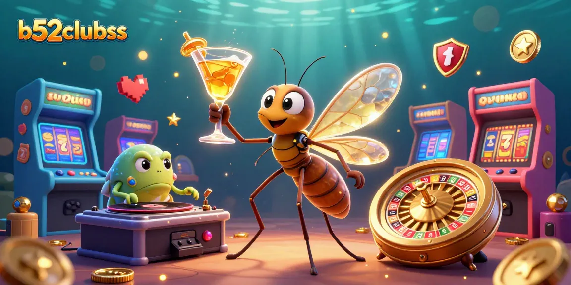 Experience thrilling game action at b52clubss with lively 3D casino elements and characters.