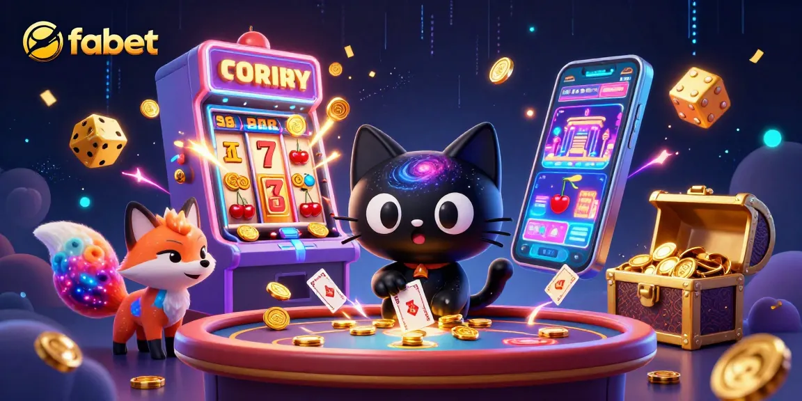 Spin the reels at fabet's cosmic casino with enchanting characters and vibrant gaming moments.